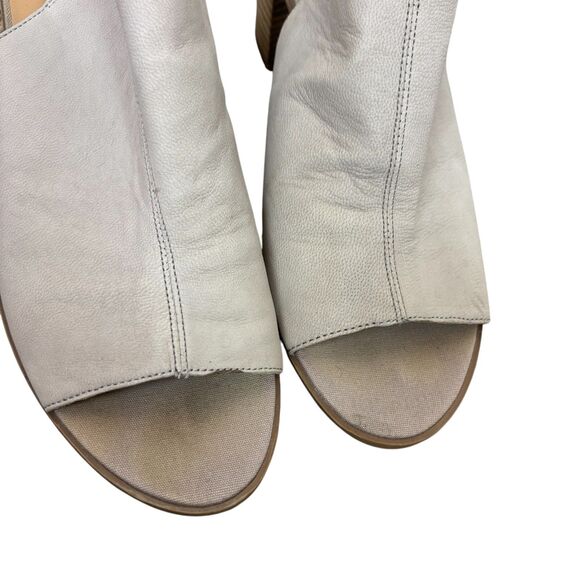 Franco Sarto Helix Peep Toe Sling Back Stacked Heel Sandal Women’s 9.5 Cashmere - Picture 4 of 8